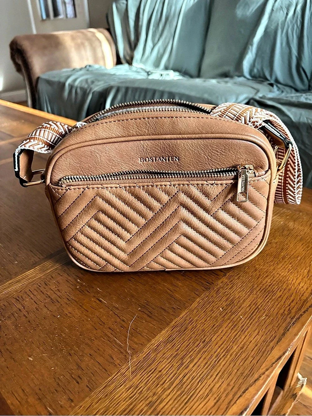 Chevron Quilted Crossbody